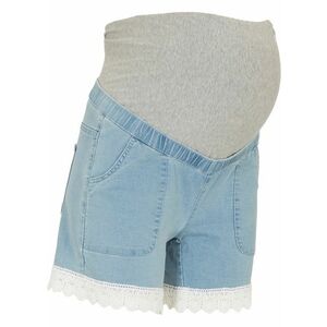 Materské džínsové šortky s čipkou vyobraziť
