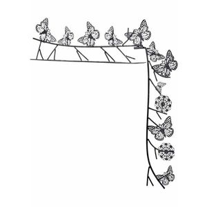 Dekorácia na zárubne s motýľmi vyobraziť