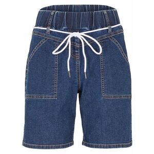 Džínsové šortky s pohodlným lemom vyobraziť