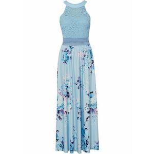 Maxi šaty s kvetovanou potlačou a čipkou vyobraziť