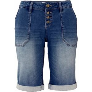 Strečové džínsové bermudy vyobraziť