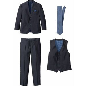 4-dielny Oblek: sako, nohavice, vesta, kravata vyobraziť