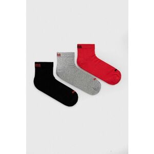 Ponožky Puma pánske, červená farba vyobraziť