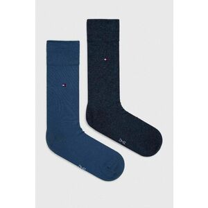 Ponožky Tommy Hilfiger 2-pak pánske, zelená farba vyobraziť