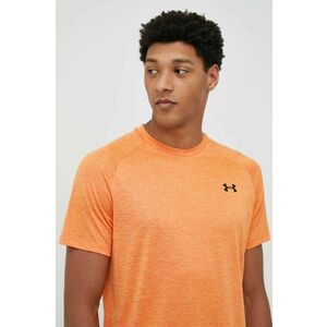 Tréningové tričko Under Armour tech 2.0 oranžová farba, jednofarebné vyobraziť