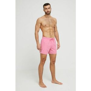 Plavkové šortky Lacoste ružová farba vyobraziť