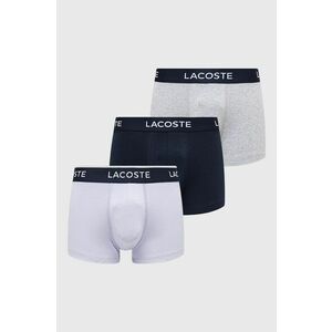 Boxerky Lacoste 3-pak pánske, tmavomodrá farba vyobraziť