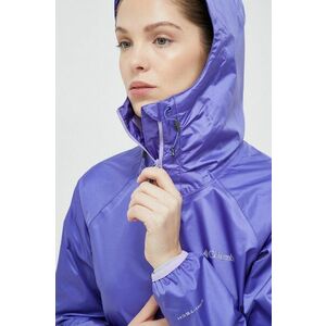 Nepremokavá bunda Columbia Ulica Jacket dámska, fialová farba, prechodná vyobraziť