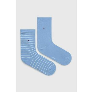 Ponožky Tommy Hilfiger 2-pak dámske, čierna farba vyobraziť