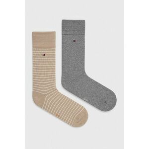 Ponožky Tommy Hilfiger pánske, béžová farba vyobraziť