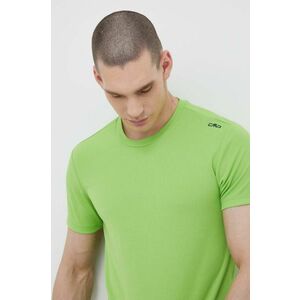 Športové tričko CMP zelená farba, jednofarebné vyobraziť