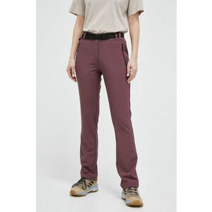 Nohavice CMP dámske, fialová farba, rovné, vysoký pás vyobraziť