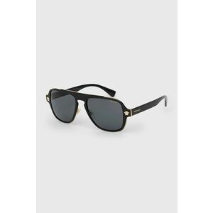 Slnečné okuliare Versace 0VE2199 pánske, čierna farba vyobraziť