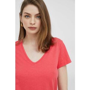 Bavlnené tričko Mos Mosh červená farba vyobraziť