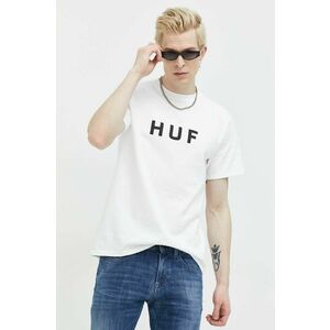Bavlnené tričko HUF šedá farba, s potlačou vyobraziť