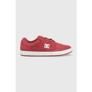 Semišové topánky DC červená farba vyobraziť