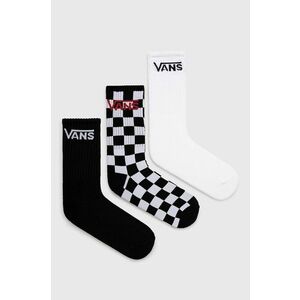 Ponožky Vans (3-pack) čierna farba vyobraziť