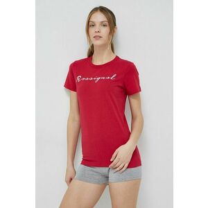 Bavlnené tričko Rossignol červená farba vyobraziť