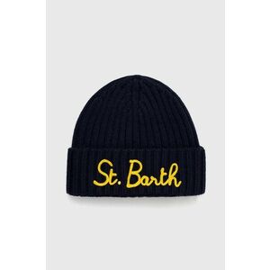 Vlnená čiapka MC2 Saint Barth čierna farba, vlnená vyobraziť