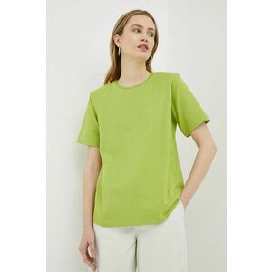Bavlnené tričko Gestuz zelená farba vyobraziť