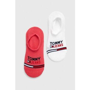 Ponožky Tommy Jeans 2-pak béžová farba vyobraziť