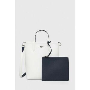 Obojstranná kabelka Lacoste béžová farba vyobraziť