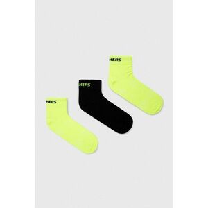 Ponožky Skechers zelená farba vyobraziť