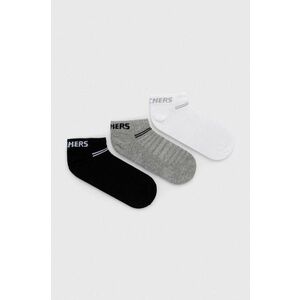 Ponožky Skechers šedá farba vyobraziť
