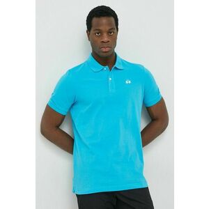 Bavlnené polo tričko La Martina tyrkysová farba, jednofarebné vyobraziť