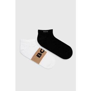 Ponožky BOSS (2-pak) pánske, béžová farba vyobraziť