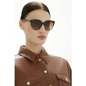 Slnečné okuliare Burberry dámske, hnedá farba vyobraziť