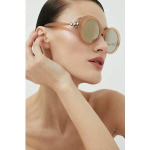 Slnečné okuliare Swarovski dámske, strieborná farba vyobraziť