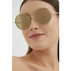 Slnečné okuliare Guess dámske, zlatá farba vyobraziť