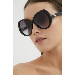 Slnečné okuliare Max Mara dámske, čierna farba vyobraziť