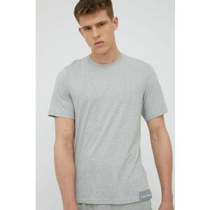 Pyžamové tričko Calvin Klein Underwear šedá farba, melanžová vyobraziť