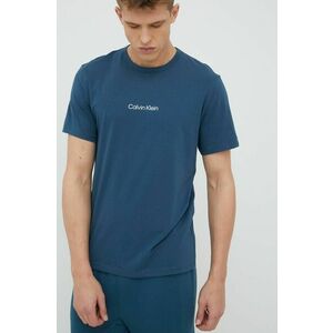 Pyžamové tričko Calvin Klein Underwear tyrkysová farba, s potlačou vyobraziť