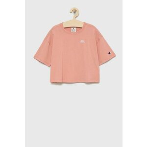 Detské bavlnené tričko Champion 404337 ružová farba, vyobraziť