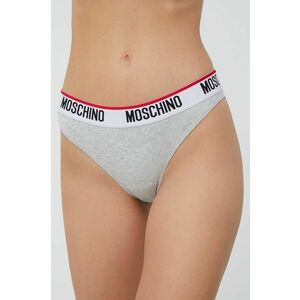Nohavičky Moschino Underwear šedá farba, vyobraziť