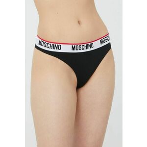 Tangá Moschino Underwear čierna farba, vyobraziť