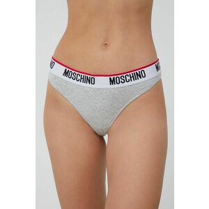 Tangá Moschino Underwear šedá farba, vyobraziť