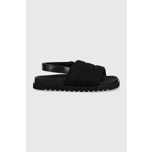 Sandále Surface Project dámske, čierna farba, na platforme vyobraziť