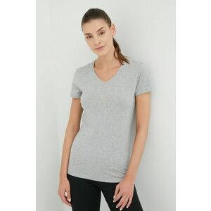 Tričko Emporio Armani Underwear dámsky, šedá farba, vyobraziť