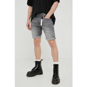 Rifľové krátke nohavice Tom Tailor pánske, šedá farba, vyobraziť