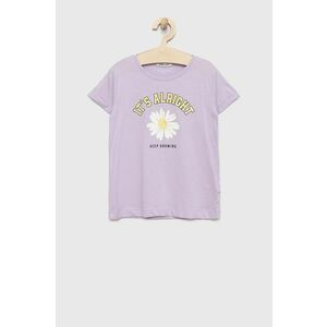 Detské bavlnené tričko Tom Tailor fialová farba, vyobraziť