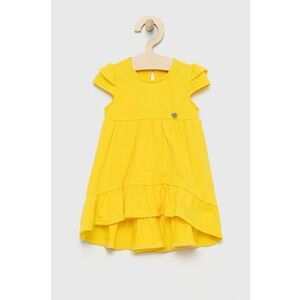 Dievčenské šaty Birba&Trybeyond žltá farba, midi, áčkový strih vyobraziť
