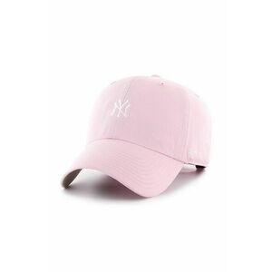 Čiapka 47brand New York Yankees ružová farba, s nášivkou vyobraziť