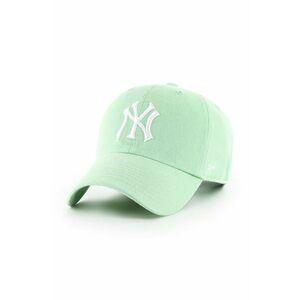 Čiapka 47brand New York Yankees zelená farba, s nášivkou vyobraziť