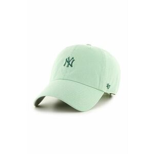 Čiapka 47brand New York Yankees zelená farba, s nášivkou vyobraziť