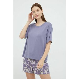 Pyžamové tričko Calvin Klein Underwear fialová farba, vyobraziť