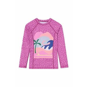 Detské tričko s dlhým rukávom na kúpanie Femi Stories ružová farba vyobraziť